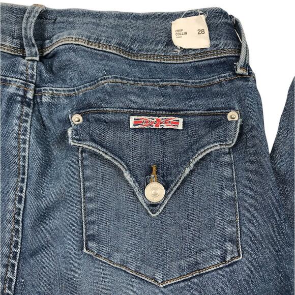 HUDSON Crop Colin Skinny Women 28 Blue MidRise Stylish City Chic Feminine Travel - Picture 11 of 12